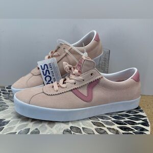 NWOB Vans Women's Pink sport low Suede Sneakers 9